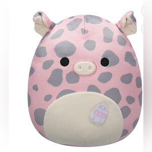 Squishmallows 8” Aquitaine the Pink Pig with Grey Spots-Ultra Soft Plush Toy,